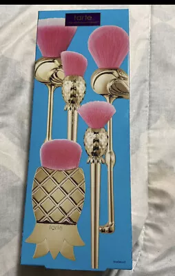 Tarte Let's Flamingle 5 Piece Brush Set Fla-Mingle • $40.85