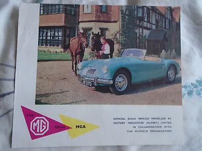 MG Series MGA Scale Replica Model By Victory Models Brochure C1960 UK Market • $12.45