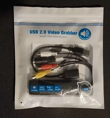 VHS To Digital Converter USB 2.0 Video Capture Card Old VHS VCR To Digital • $7