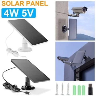 $19.99 • Buy Solar Panel For Ring Spotlight Stick Up Camera Plus Security Cam Battery Charger