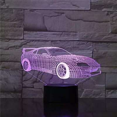 Uruzuo Race Car Lamp Lamp For Teen Boys Room Decorations Birthday Night Light • $19.99