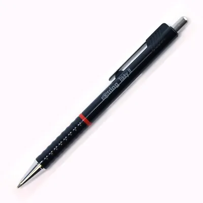 £2.99 • Buy Rotring TIKKY II Ballpoint Pen BLACK New Blue Ink