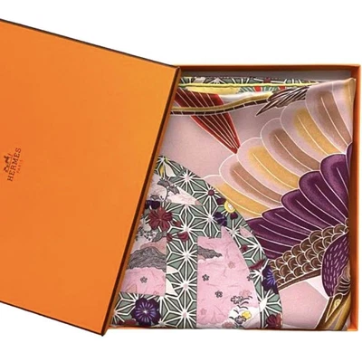 $770 • Buy Rare Hermes Silk Scarf Carre90 EX-LIBRIS EN KiMONOS
