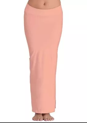 £12.99 • Buy Indian Women Girl Lycra Saree Shapewear Skirt Stretchy Petticoat Sari Inskirt