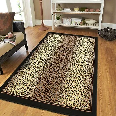 $146.92 • Buy Modern Large Animal Print Area Rug Wildlife Leopard Safari 7'9x10'6 Brown Beige