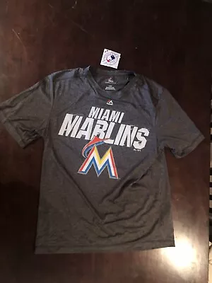 Miami Marlins Baseball Majestic Large Shirt New With Tags • $9