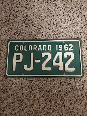 NEW VINTAGE COLORADO 1962 MOTORCYCLE  License Plate  NOT REPRODUCTION ORIGINAL • $21.50