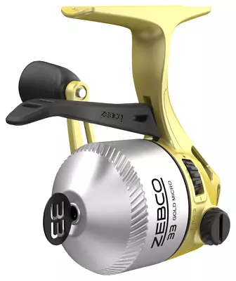 Nib Zebco 33 Gold  Micro Trigger Spin Reel 4.3:1 Gear Ratio 4 Lb Line • $34.95