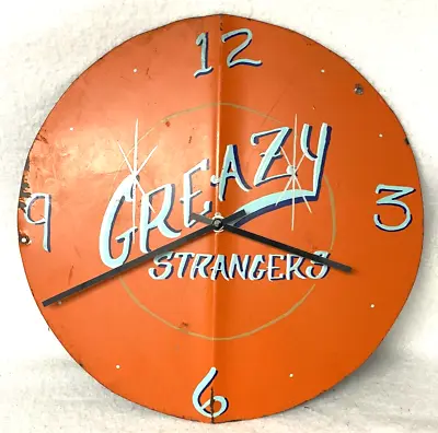 Vintage Car Club Clockgreazy Strangerscustom Hand Painted Pinstripingworks!!! • $99.98