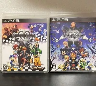 Lot 2 Kingdom Hearts HD 1.5 Remix & HD 2.5 Remix Set PS3 Sony Playstation 3 • $45.36