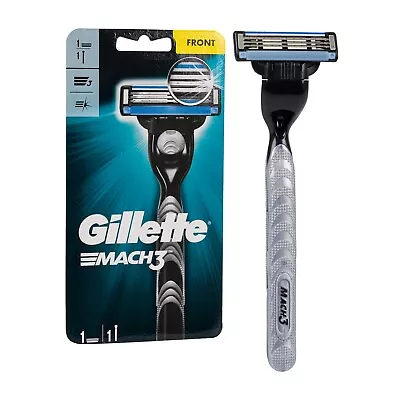 New Gillette Mach3 Men's Razor Handle + 1 Blade Refill • $9.99