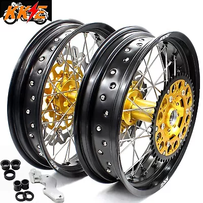 KKE 17  Supermoto Wheels For Suzuki RMZ250 07-2024 RMZ450 05-2024 Motard Rims • $889