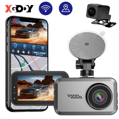 $99.99 • Buy Dash Cam 4K WIFI GPS Car DVR Video Recorder Night Vision G-Sensor Front And Rear