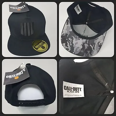 Call Of Duty Black Ops 4 Hat Baseball Cap Camo Design Under Peak Official New • £11.99