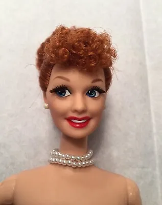 Nude 1997 I Love Lucy Barbie Doll Red Hair Blue Eyes Rooted Eyelashes New Ooak • $16.99