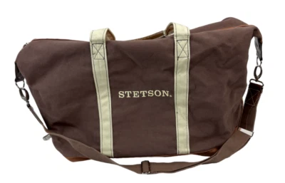 $39.99 • Buy Vintage Stetson Brown Canvas Duffel Bag