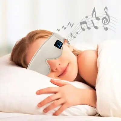 $6.99 • Buy Sleep Headphones, Wireless Smart Music Sleep Eye Mask With Adjustable Strap