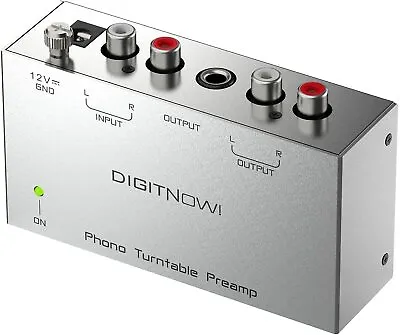 Phono Turntable Preamp- Mini Electronic Audio Stereo Phonograph Preamplifier RCA • $18.99