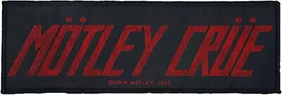 Motley Crue - Logo - 4  X 1.25  Printed Woven Patch • $8.99