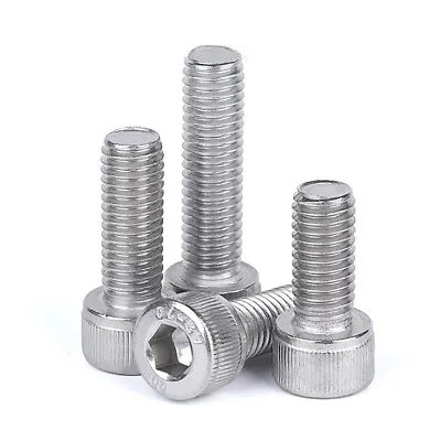 £2.58 • Buy A2 Stainless Steel M4 To M12 Left Hand Thread Socket Cap Head Screw Allen Bolts