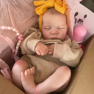 19  Reborn Baby Dolls Levi Full Vinyl Boy Girl Doll Newborn Kids Birthday Gift • $120.30
