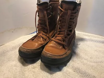 Sorel Waterproof Tan Leatherlined Lace Up High Ankle Boots Mens 10 M Beauty Rare • $9.95