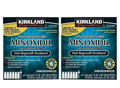 12 MONTHS Kirkland Minoxidil 5% Extra Strength Men Hair Regrowth EXP: 05/2025 • $62.99