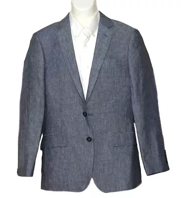 $298 J Crew Thompson Linen Blazer Grayish Blue Men's Size 36S • $74.99