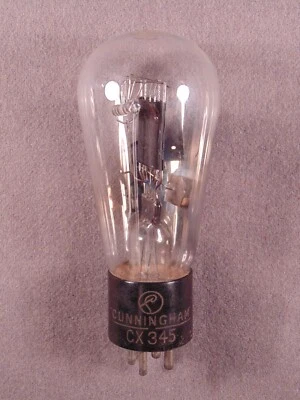 $10.50 • Buy 1 CX345 CUNNINGHAM Engraved Globe 45 Type Antique Radio HiFi Amp Vacuum Tube