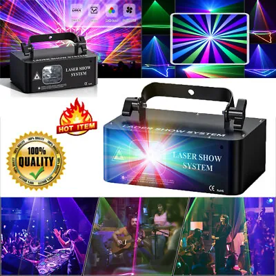 £50.99 • Buy LED RGB Laser Scanner Beam Stage Effect Lighting Projector Show DJ Disco Party