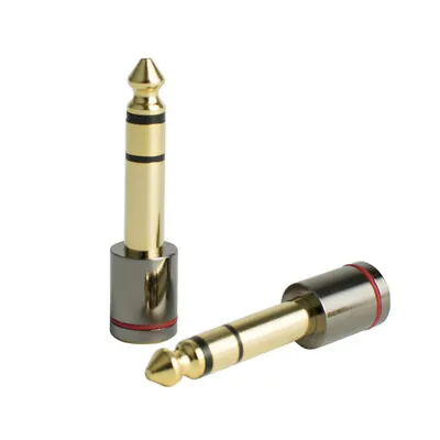 6.35mm 1/4  Male To 3.5mm 1/8  Female TRS Stereo Audio Headphone Adapter • £4.95
