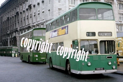 £0.99 • Buy Bus Photo - Merseyside PTE L599 599KD Leyland Atlantean Ex Liverpool Pier Head