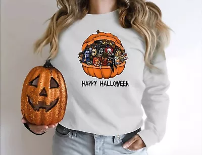 Happy Halloween Pumpkin Tee Witch  Season Unisex Sweatshirt Ghost In Pumpkin • £14.69