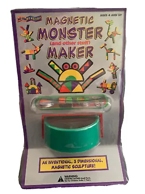 Magnetic Monster Maker & Other Stuff  Creative Play Set Mind Bender Safari 1998 • $9.75