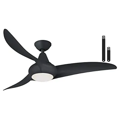 Minka Aire F845-CL Light Wave LED 44  Black Low Profile Ceiling Fan With Light • $269.95