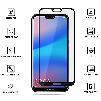 £2.99 • Buy For Huawei P30 P40 Pro Lite Honor 10 9 Lite 3D Tempered Glass Screen Protector