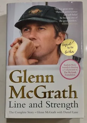$89 • Buy Glenn Mcgrath Cricket Signed Line And Strength Autobiography Hardcover Book