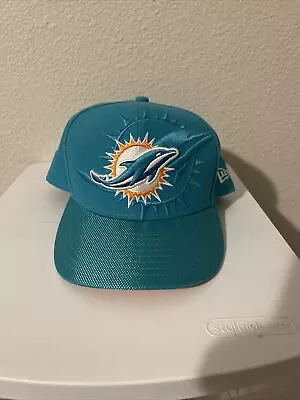 Miami Dolphins New Era NFL Fitted Hat Size 7 3/4 • $10.50