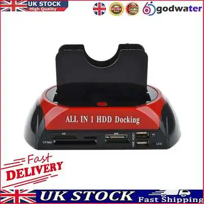 £27.96 • Buy Dual Slot HDD Docking Station SATA IDE USB 2.0 To 2.5 3.5 Inch Hard Disk Case UK