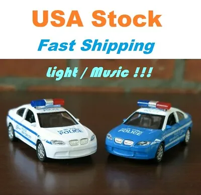 NYPD New York City Police Car Cop Car Diecast Model Toy Car 5  Light & Music • $9.99