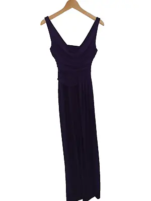 Debut Dress Size 6 Long Gown Maxi Purple Side Split Prom Ball Cruise Cocktail Xs • £19.49