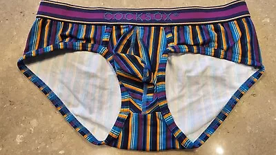 Cocksox Mens Supplex Nylon Retro Sports Hip Briefs M Nwot Rrp £25 #2 • £16.99