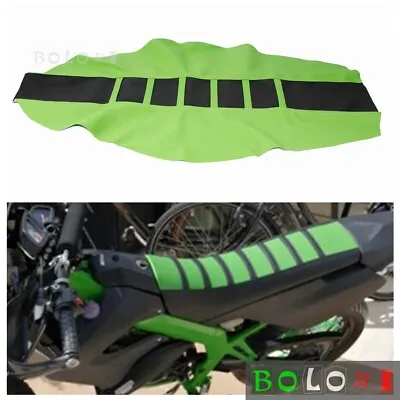 Motocross Ribbed Gripper Soft Seat Cover For Kawasaki KX KLX 300 125 140 250 450 • $23.98