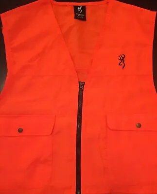 $18.50 • Buy Browning Hunting Safety Vest For Adult - Blaze Orange - Sizes In M, L, XL, 2XL