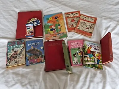 Job Lot. 12 Vintage Enid Blyton HB Books Mags Famous Five Card Game. 1955-1978 • £10