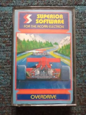 Overdrive Cassette Tape By  Superior Software For The Acorn Electron (2) • £3