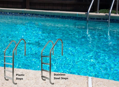 $199.98 • Buy 4-Step Economy Pool Ladder For Inground Swimming Pools 