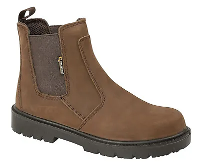 Grafters Safety Dealer Boots Twin Gusset Waxy Leather Midsole Water Resistant S3 • £34.95