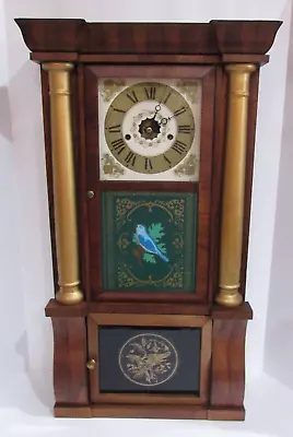 Antique Welch Spring & Co Triple Decker Weights Driven Clock 8-Day Time/Strike • $495