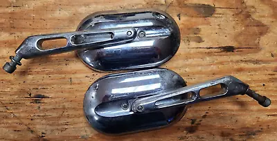 Motorcycle Mirrors Metric Harley Chopper Bobber EVO Shovelhead FLST 23-324 • $50